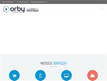 Tablet Screenshot of orby.com.br